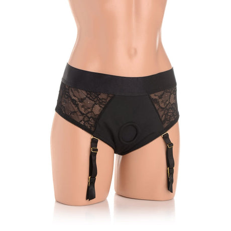 Seductress L/XL Lace Crotchless Harness*