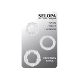 SELOPA Erection Rings 3pc Cock Ring Set