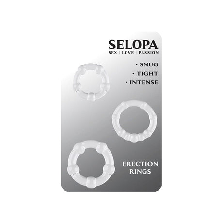 SELOPA Erection Rings 3pc Cock Ring Set