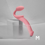 SEMI-REALISTIC BENDABLE STRAP-ON PINK - M