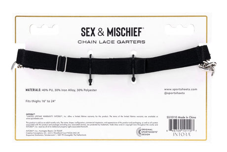 Sex & Mischief Chain Lace Garters