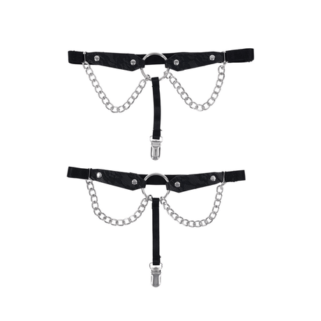 Sex & Mischief Chain Lace Garters