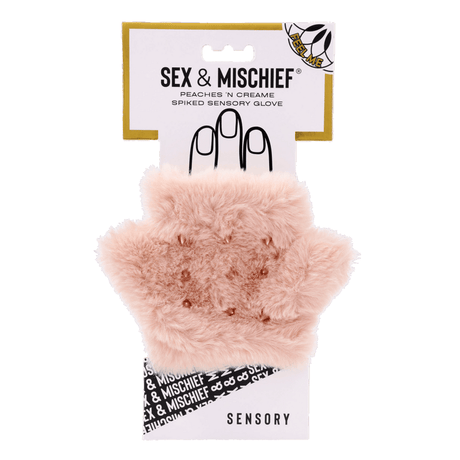 Sex & Mischief Peaches ’n CreaMe Spiked Sensory Glove