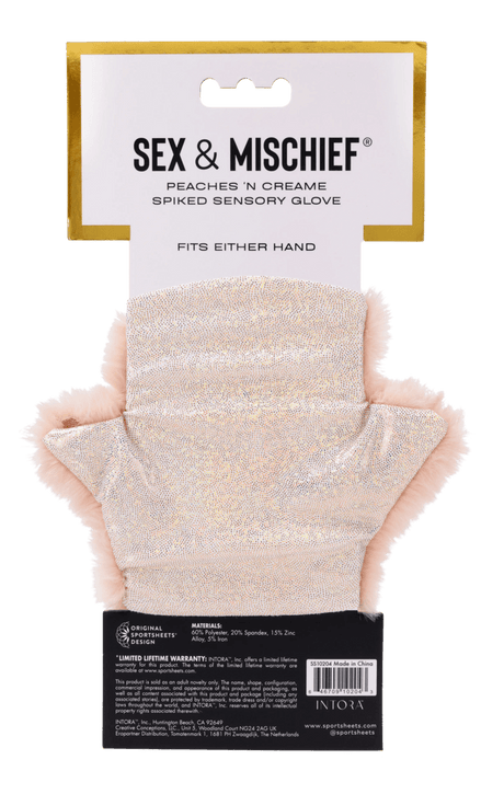 Sex & Mischief Peaches ’n CreaMe Spiked Sensory Glove