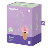 Satisfyer Sweet Treat Spinnator Lay-On Vibrator - Pink/Brown