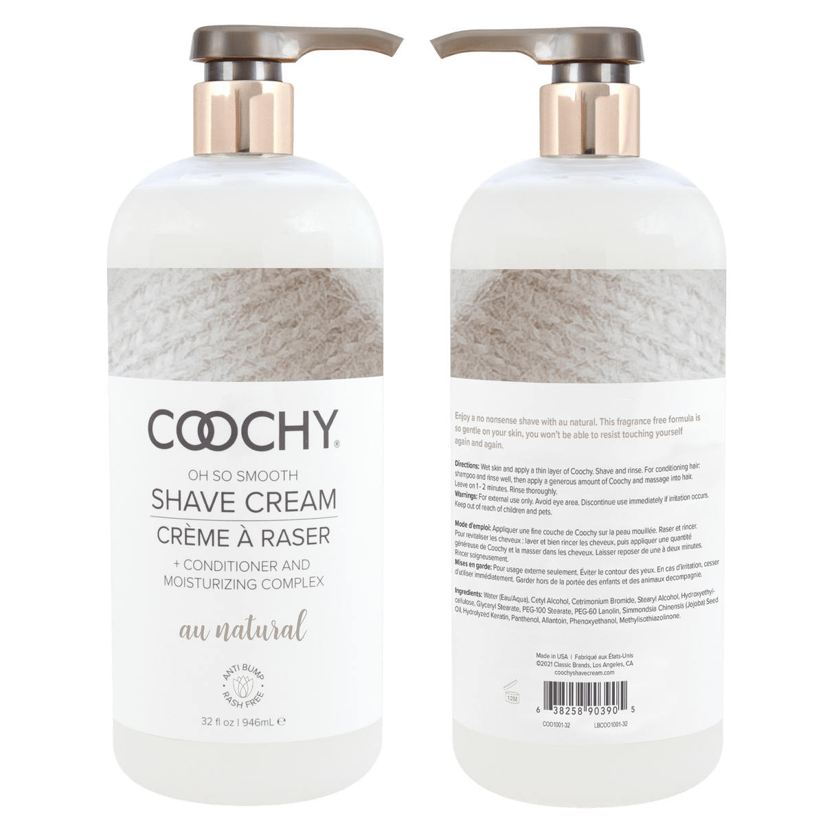 Shave Cream - Au Natural 32oz | 946mL