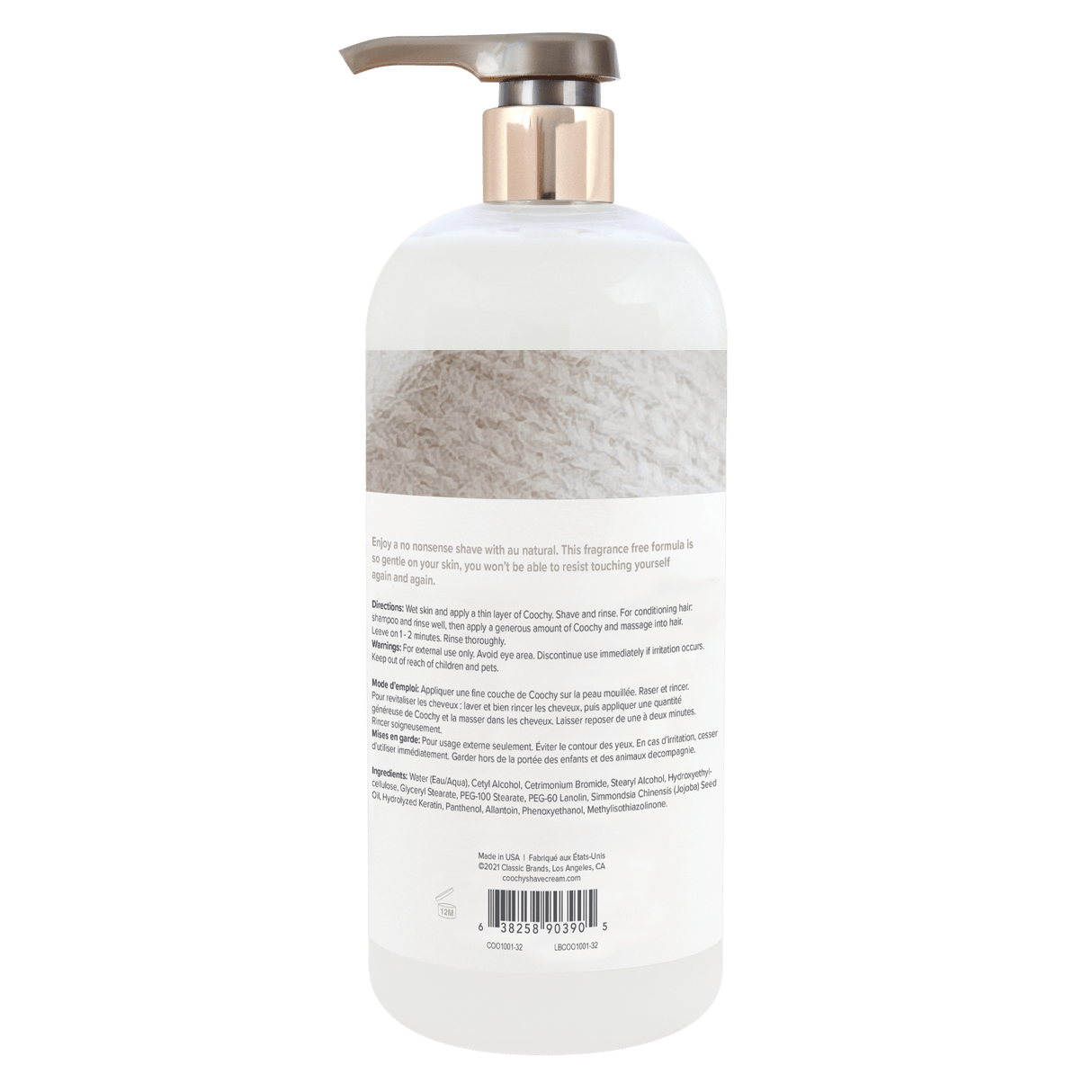 Shave Cream - Au Natural 32oz | 946mL