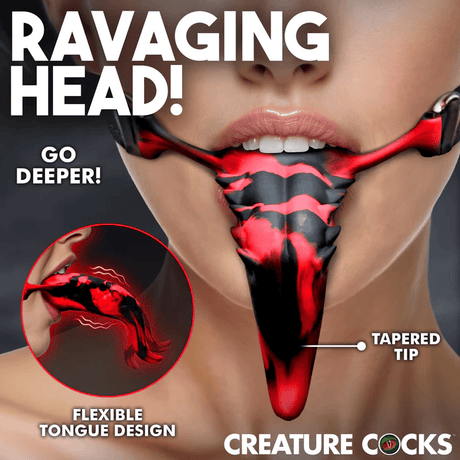 Silicone Barbed Tongue - Red