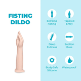 SILICONE HAND FISTING DILDO
