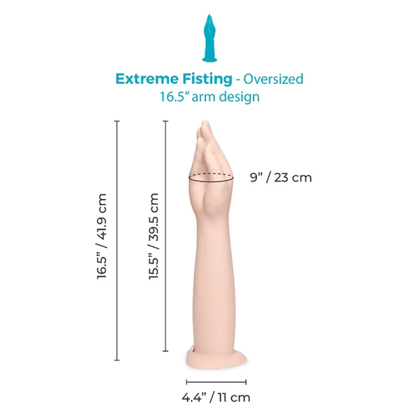 SILICONE HAND FISTING DILDO