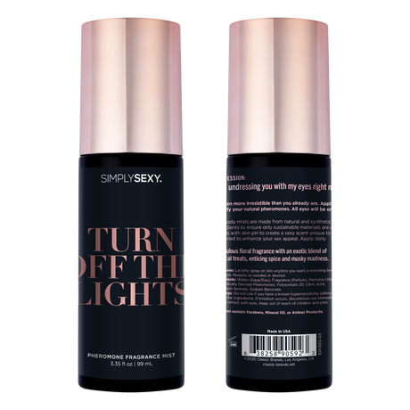 SIMPLY SEXY Pheromone Body Mist – Turn Off The Lights 99mL