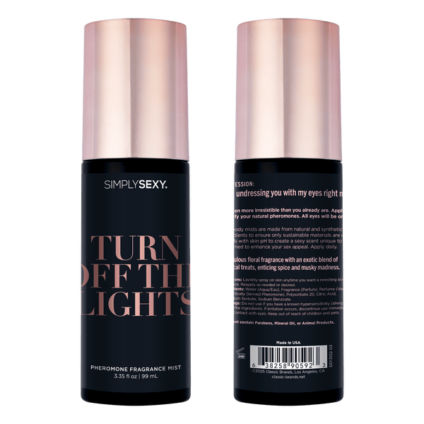 SIMPLY SEXY Pheromone Body Mist – Turn Off The Lights 99mL