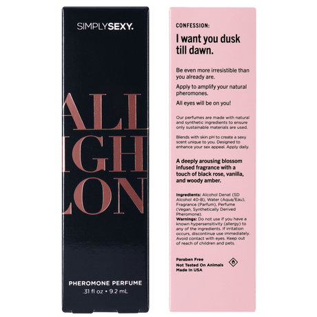 SIMPLY SEXY PHEROMONE PERFUME SPRAY - ALL NIGHT LONG - 0.31 floz | 9.2mL