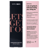 SIMPLY SEXY Pheromone Perfume Spray – Let’s Get It On 9.2 mL