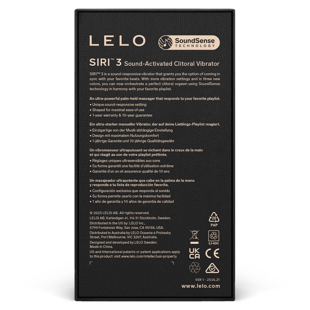 SIRI™ 3 - Sound-Responsive Vibrator - Calm Lavender