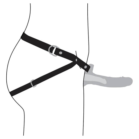 Size Matters 2-Inch Realistic Penis Extension Sheath with Harness