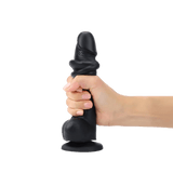 SLIDING SKIN REALISTIC DILDO BLACK L