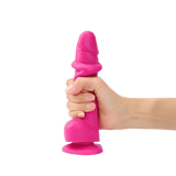 SLIDING SKIN REALISTIC DILDO FUCHSIA S