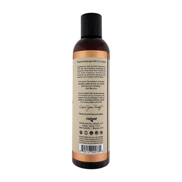 Sliquid Massage Oil Mint & Cedar