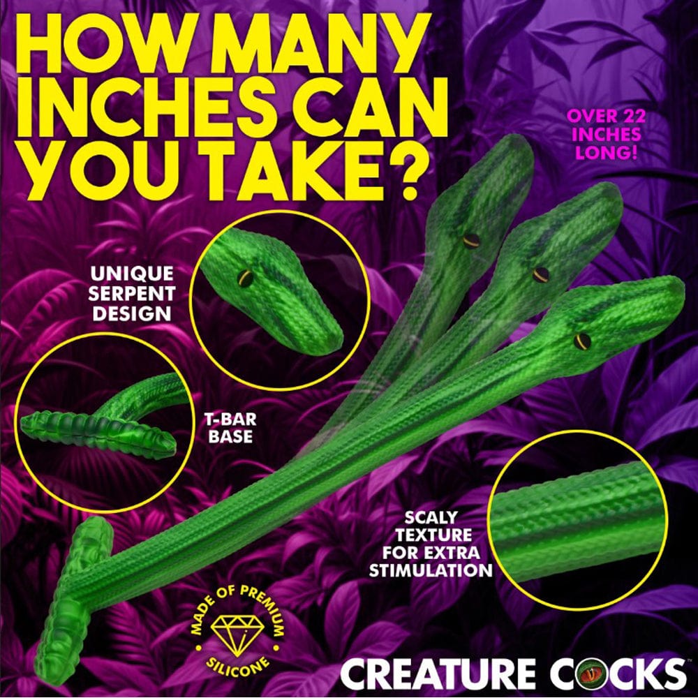 Slither Silicone Dildo  22.5"