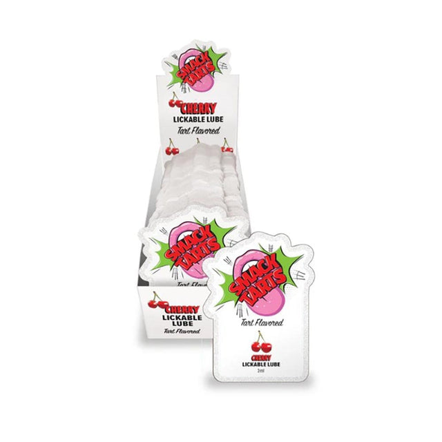 SMACK Tarts - Lickable Flavored Lubricant - Cherry 3ML Pouch Display of 36 🍒