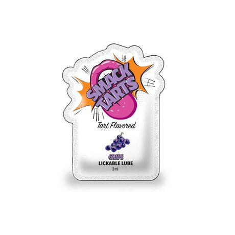 SMACK Tarts - Lickable Flavored Lubricant - Grape 3ML Pouch Display of 36 🍇