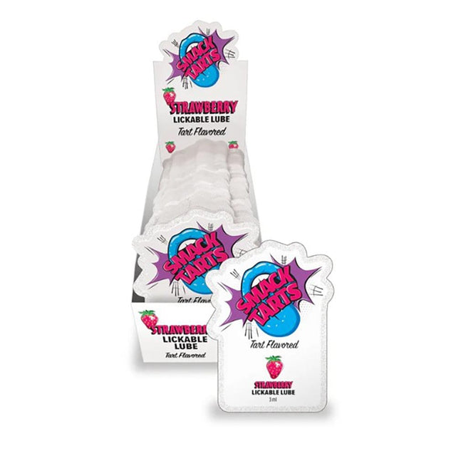 SMACK Tarts - Lickable Flavored Lubricant - Strawberry 3ML Pouch Display of 36 🍓