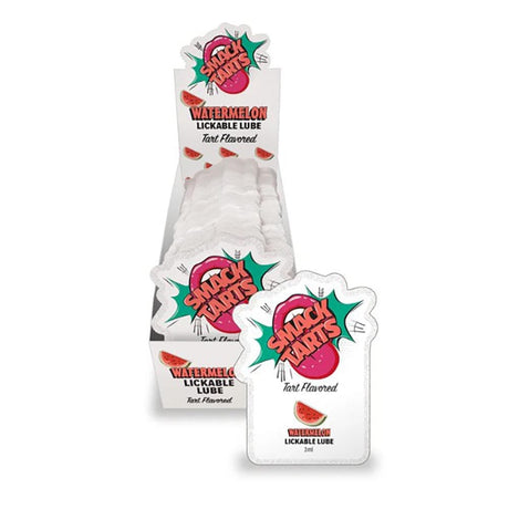 SMACK Tarts - Lickable Flavored Lubricant - Watermelon 3ML Pouch Display of 36 🍉