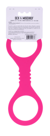 Small Hot Pink Silicone Cuffs