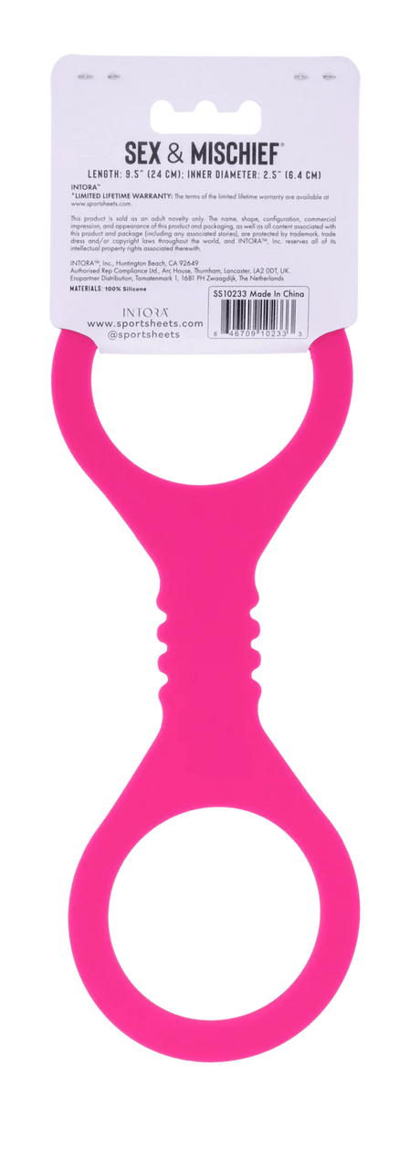 Small Hot Pink Silicone Cuffs