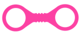 Small Hot Pink Silicone Cuffs