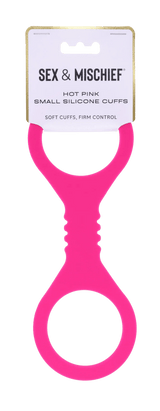 Small Hot Pink Silicone Cuffs