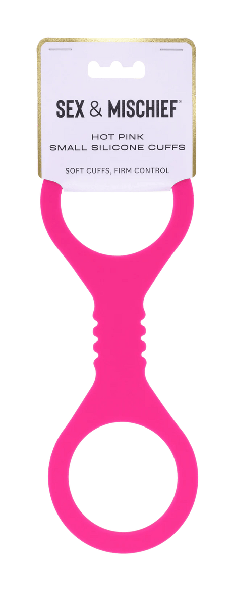 Small Hot Pink Silicone Cuffs