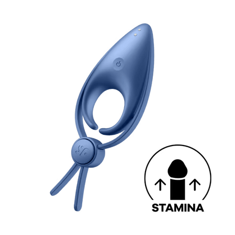 Sniper Vibrating Cock Ring - Blue Grey