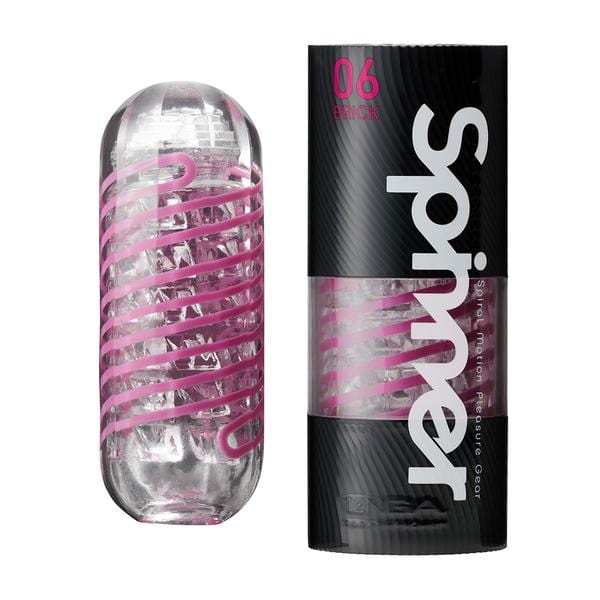 TENGA Spinner 06 Brick reusable male masturbator with spiral texture