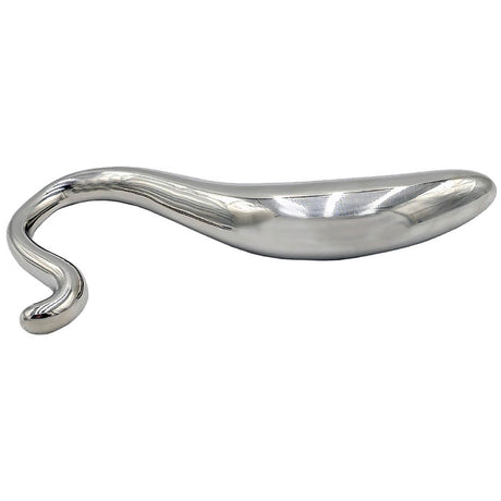 Stainless Steel Hollow Curved Wand In Case