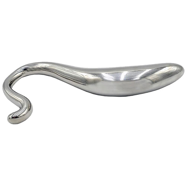 Stainless Steel Hollow Curved Wand In Case