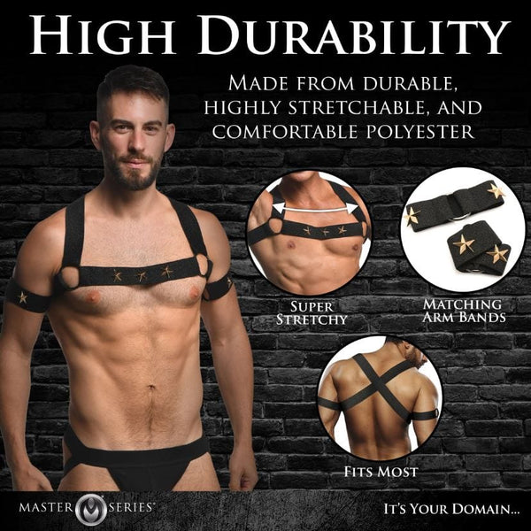 Star Boy Chest Harness w Arm Bands LXL