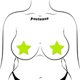Star Pasties Glow in the Dark Star - Yellow