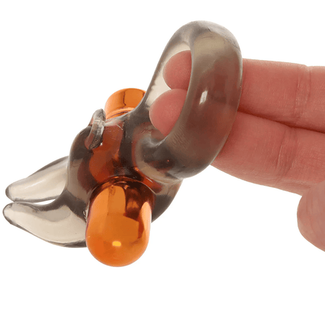 Stay Hard - Vibrating Bull Cock Ring Set with Sleeve