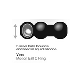 Steel Motion Balls Liquid Silicone Ring