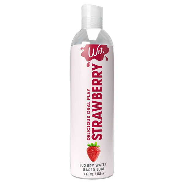 WET Strawberry Flavoured Lubricant 4 fl oz bottle