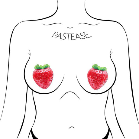 Strawberry: Sparkly Red & Juicy Berry Nipple Pasties