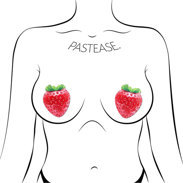 Strawberry: Sparkly Red & Juicy Berry Nipple Pasties