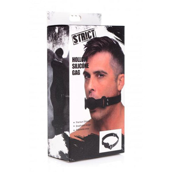 Strict Hollow Silicone Gag  *