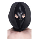 Strict Zip Front Bondage Black Hood *