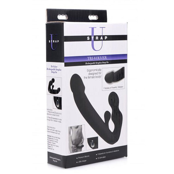 SU Tri-Volver Recahrgeble Strapless Dildo