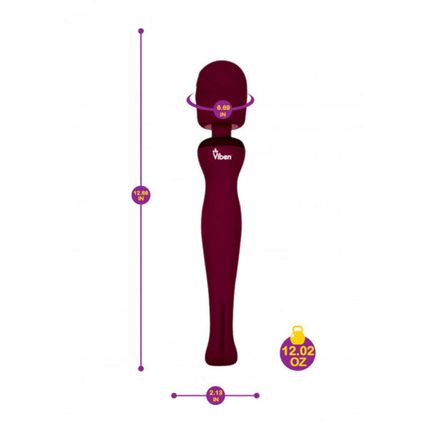 Sultry - Intense Handheld Wand Massager - Ruby