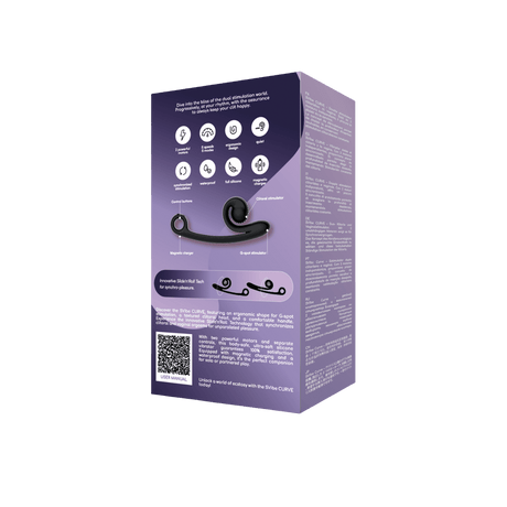 SVibe Snail CURVE Black Dual-Stimulation Rabbit Vibrator