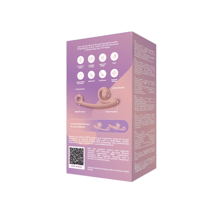 SVibe Snail CURVE Peach Dual-Stimulation Rabbit Vibrator